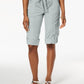Calça Capri Feminina Style &amp; Co Cinza Tamanho X-S