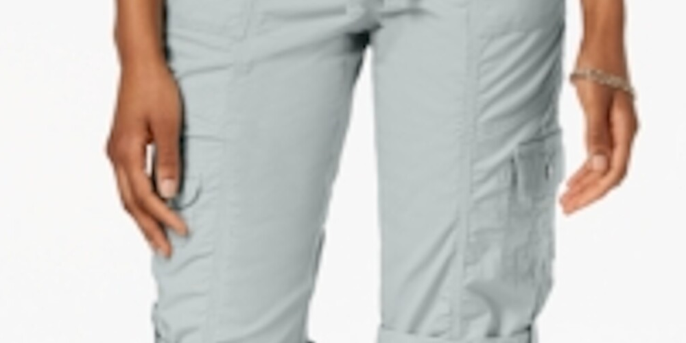 Calça Capri Feminina Style &amp; Co Cinza Tamanho X-S