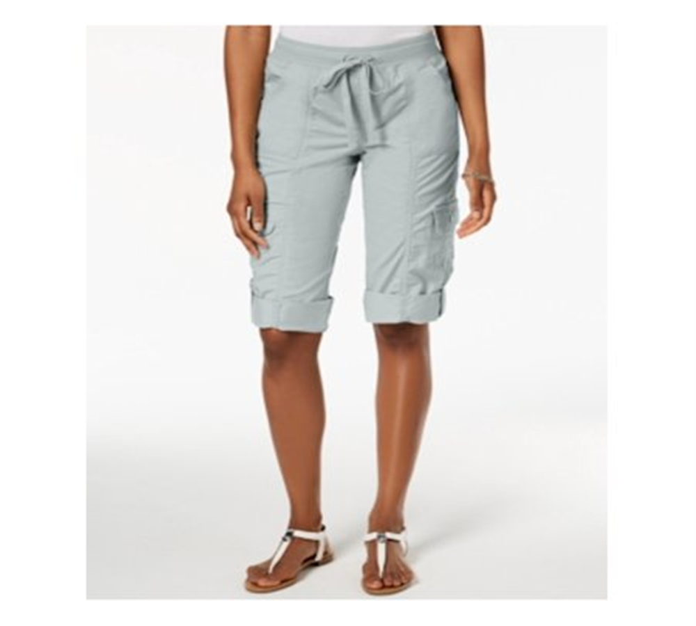 Calça Capri Feminina Style &amp; Co Cinza Tamanho X-S