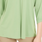 Blusa feminina Alfani com manga amarrada, verde, tamanho pequeno e pequeno