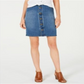 Saia jeans feminina com botões frontais Style &amp; Co, azul, tamanho 14