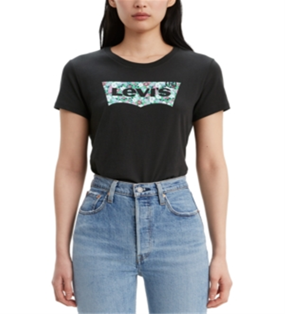 Camiseta Levi's Batwing the Perfect Feminina Preta Tamanho M