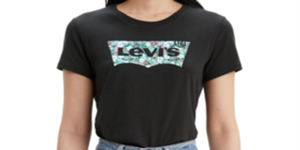 Camiseta Levi's Batwing the Perfect Feminina Preta Tamanho M