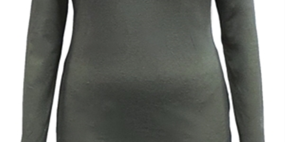 Blusa feminina manga longa estilo &amp; co verde tamanho pequeno