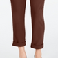 Calça feminina afunilada Paperbag da INC International Concepts, marrom, tamanho 14