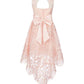 Vestido ilusão de renda para meninas grandes, edições raras, rosa, tamanho 10