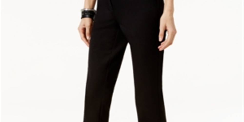 Calça Cropped Feminina Alfani Preta Tamanho 0 Petite