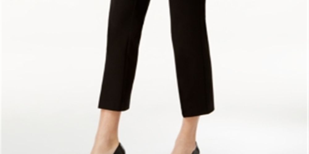 Calça Cropped Feminina Alfani Preta Tamanho 0 Petite