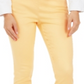 Calça curta feminina Charter Club Chelsea Twill Tummy Control, amarela, tamanho 6