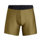 Under Armour Tech 6 Boxerjock Masculino, Pacote com 2, Verde, Tamanho P