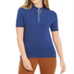 Blusa Calvin Klein Feminina Gola Careca Azul Tamanho XS