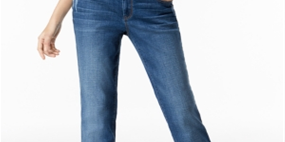 Calça jeans feminina estilo boyfriend da INC International Concepts, azul, tamanho 0