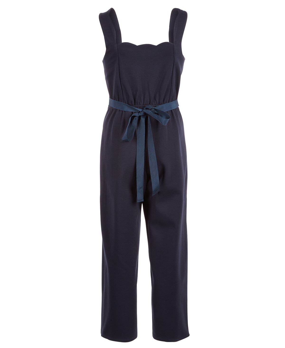 Macacão Monteau Big Girl's Embelezado Azul Tamanho Médio