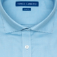 Camisa social masculina Vince Camuto Slim Fit Stretch Turquesa Dobby Azul Tamanho 17X34-35