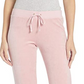 Calças de moletom femininas Juicy Couture Heather, rosa, tamanho grande