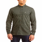 Camisa de popeline xadrez xadrez xadrez masculina Lacoste, tamanho 2XL, verde