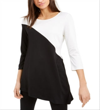 Túnica Alfani Feminina Colorblock Preta Tamanho Pequeno P