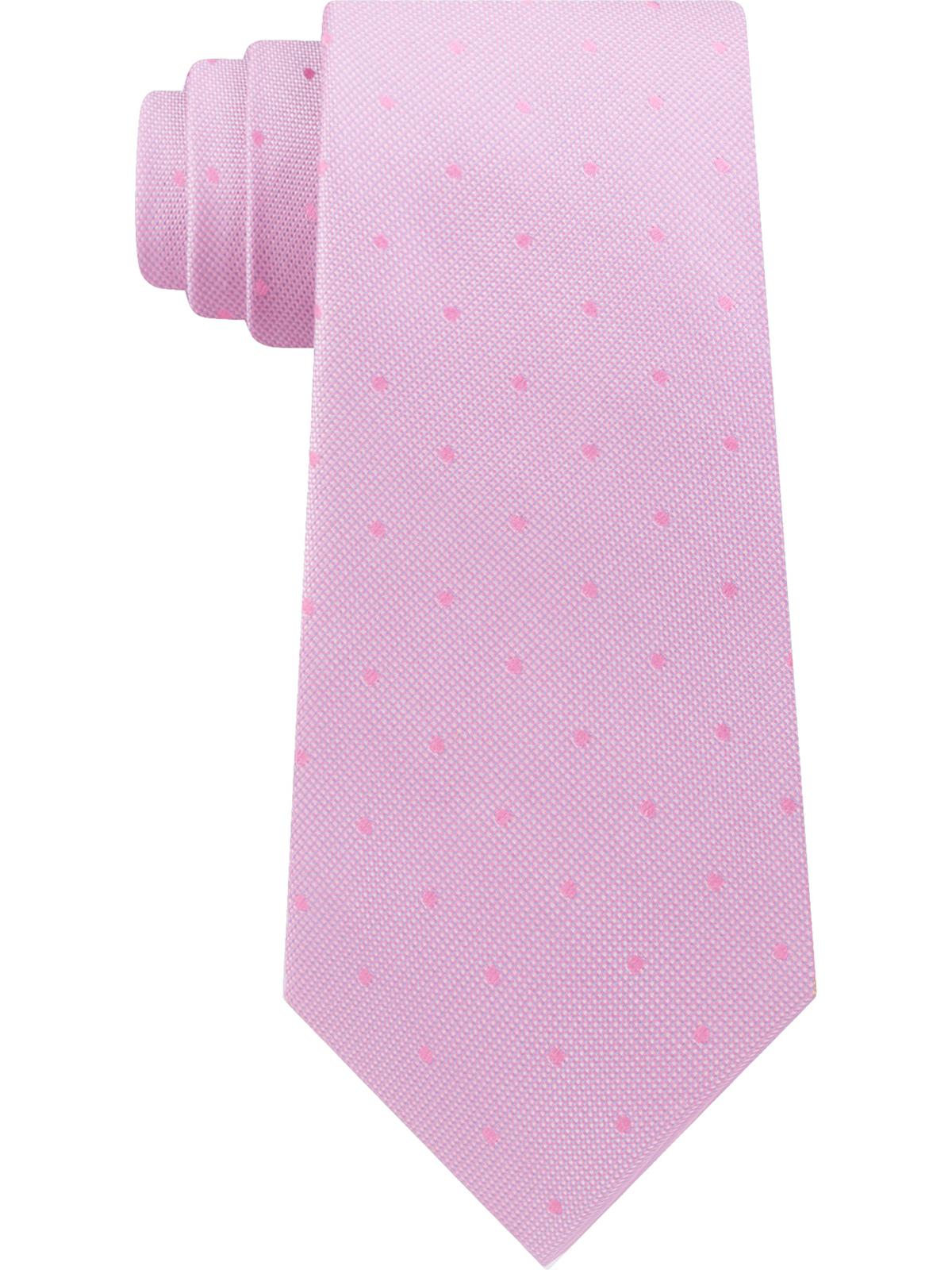 Gravata Calvin Klein Masculina Seda Profissional Rosa Tamanho Regular