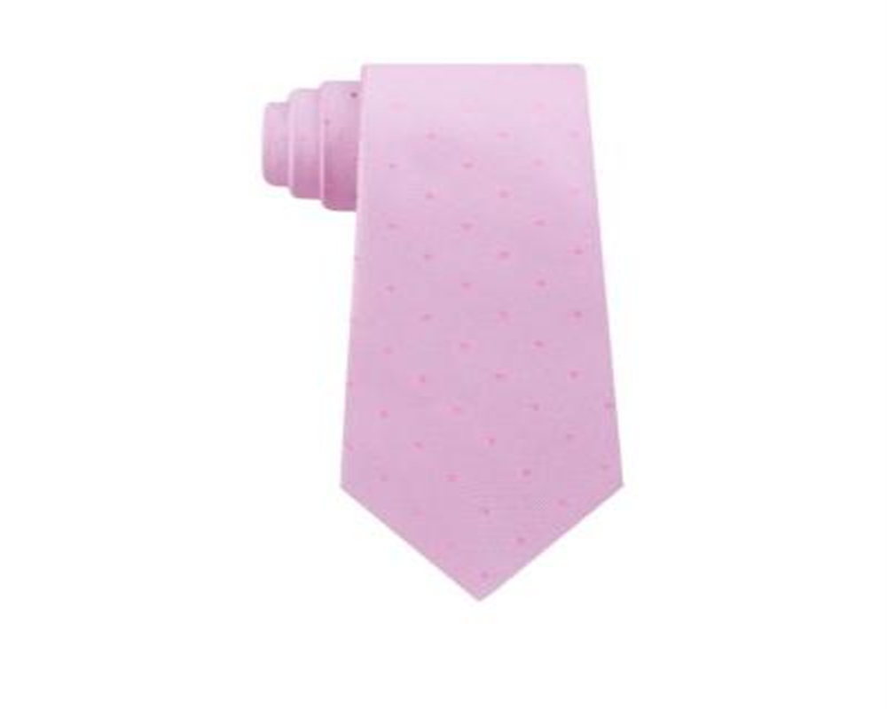 Gravata Calvin Klein Masculina Seda Profissional Rosa Tamanho Regular