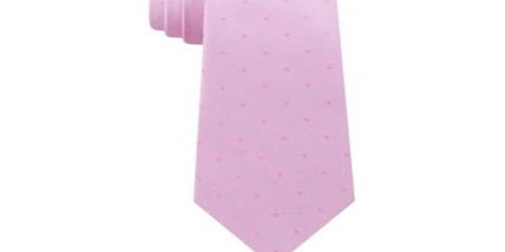 Gravata Calvin Klein Masculina Seda Profissional Rosa Tamanho Regular