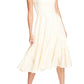 Vestido de coquetel feminino Dress the Population Flora com lantejoulas e ajuste evasê, tamanho X-Large, branco
