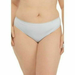 Calcinha de biquíni Calvin Klein feminina 2 PK Plus Leo azul tamanho 3X