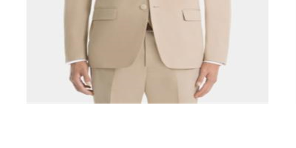 Lauren Ralph Lauren UltraFlex Classic-Fit Cotton Sport Coat Masculino Bege Marrom Tamanho 42 CURTO