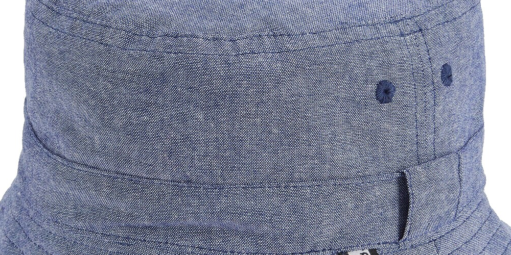 Chapéu de cambraia reversível masculino B Block, azul, tamanho M/G