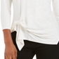 Blusa feminina com amarração frontal Style &amp; Co - Branca, tamanho X-G