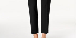 Calça feminina justa no tornozelo Charter Club, preta, tamanho 6, pequena