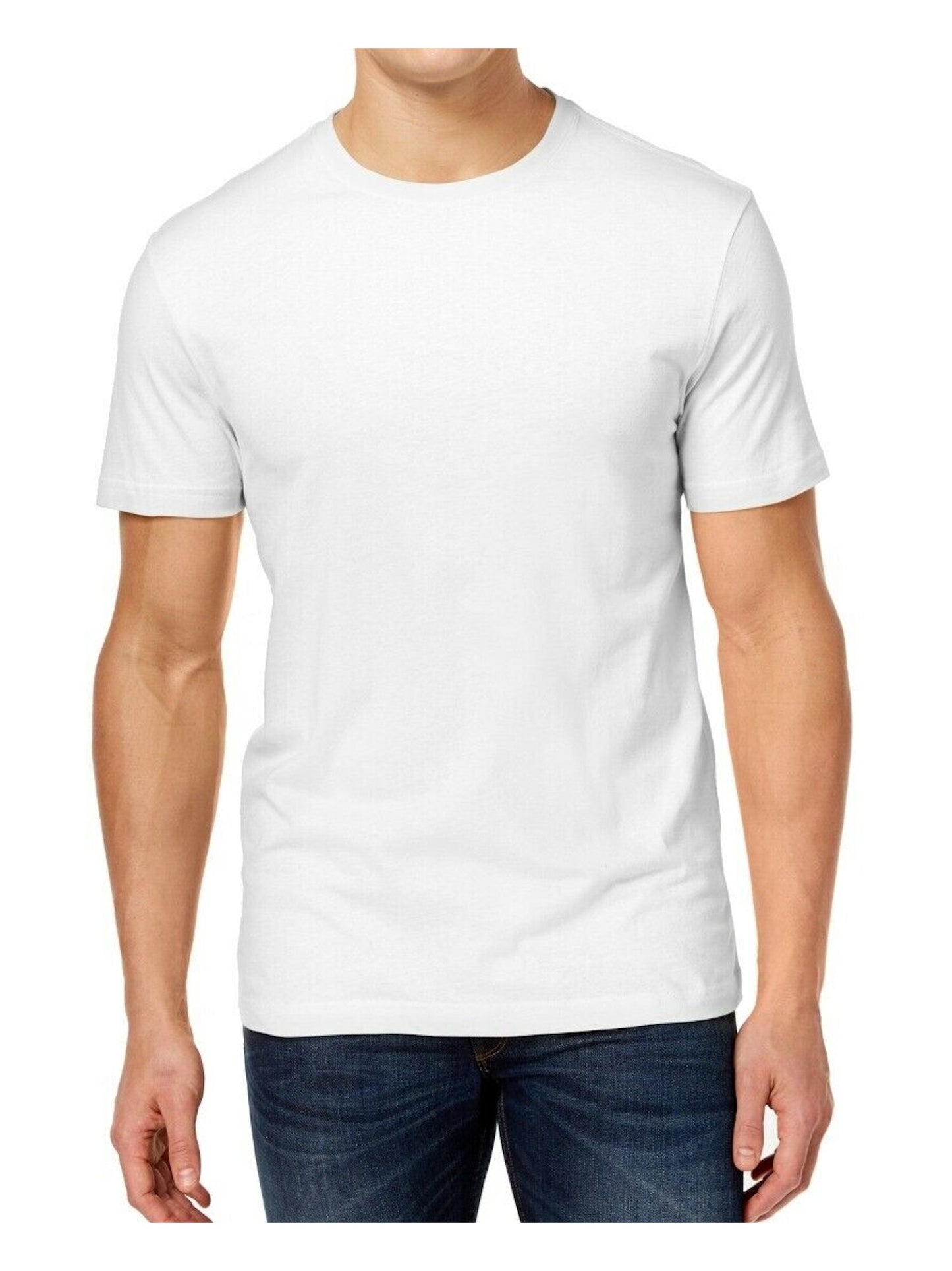 Camiseta masculina Club Room Performance, gola redonda, manga curta, branca, tamanho XX-G