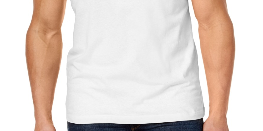 Camiseta masculina Club Room Performance, gola redonda, manga curta, branca, tamanho XX-G