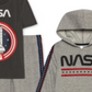 Conjunto de 3 peças de camiseta com capuz e calça de moletom da Nasa para meninos Jem Toddler, cinza, tamanho 2