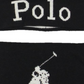 Conjunto de gorro e cachecol de inverno Ralph Lauren masculino, preto, tamanho regular