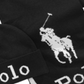 Conjunto de gorro e cachecol de inverno Ralph Lauren masculino, preto, tamanho regular