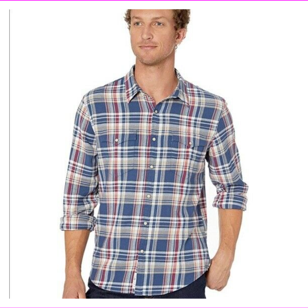 Camisa masculina Lucky Brand Alameda Western média
