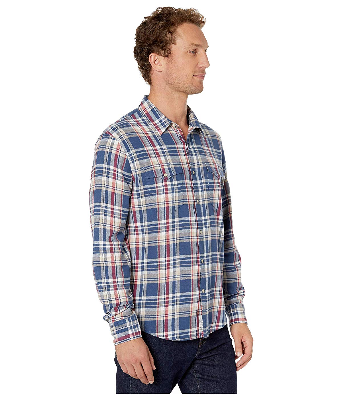 Camisa masculina Lucky Brand Alameda Western média