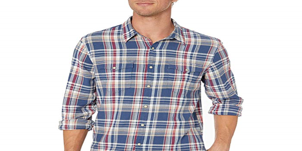 Camisa masculina Lucky Brand Alameda Western média