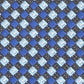 Gravata profissional empresarial Morgan Neat masculina Perry Ellis, azul, tamanho regular