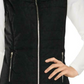 Colete acolchoado de inverno feminino Calvin Klein, preto, tamanho X-S