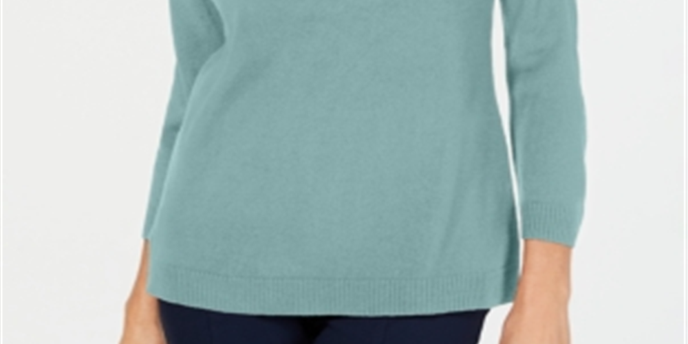 Karen Scott Suéter Feminino Gola V Verde Menta Tamanho Médio