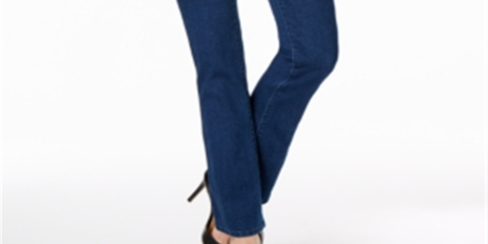 Calça jeans feminina Charter Club Prescott Bootcut azul tamanho 18
