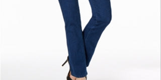 Calça jeans feminina Charter Club Prescott Bootcut azul tamanho 18