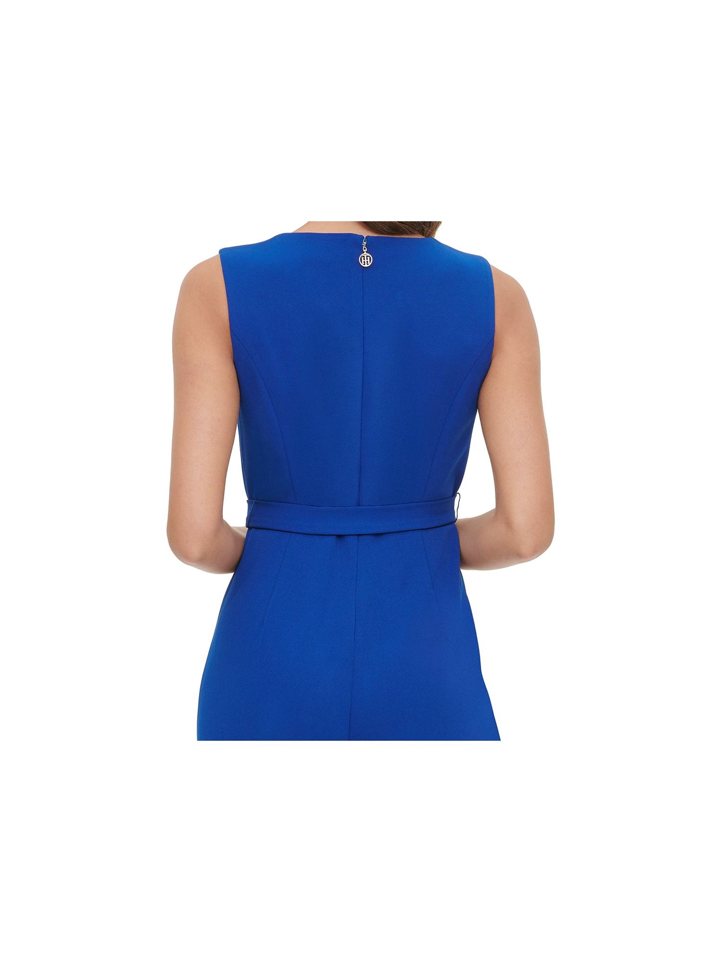 Macacão Tommy Hilfiger Feminino Crepe com Cinto Azul Tamanho 4