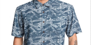 Camisa Tribal Kelp Masculina Quiksilver Azul Tamanho XX-G
