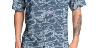 Camisa Tribal Kelp Masculina Quiksilver Azul Tamanho XX-G