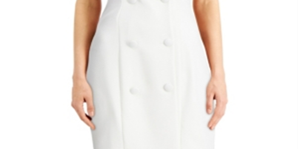 Vestido de smoking City Studios Junior's Halter, branco, tamanho pequeno