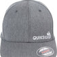 Boné de beisebol masculino Quiksilver Sidestay Flexfit prateado e cinza, tamanho P