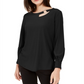 Blusa Alfani Feminina Recortada Preta Tamanho Pequeno Médio