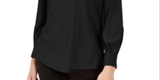 Blusa Alfani Feminina Recortada Preta Tamanho Pequeno Médio